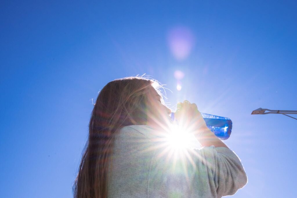 Drinking water for better skin hydration and elasticity